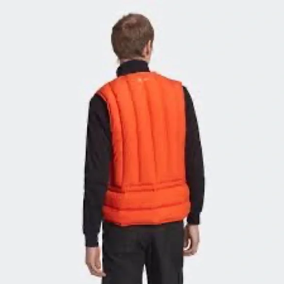 Adidas Orange Puffer Vest - Picture 5 of 7